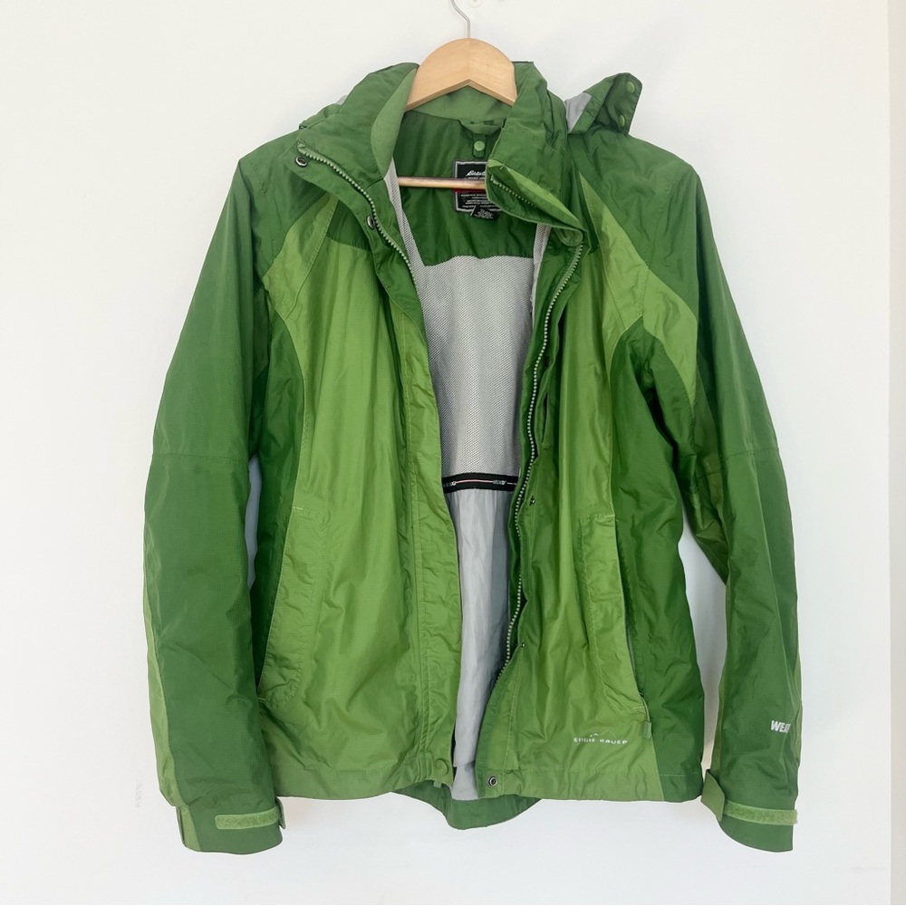 Eddie Bauer Weather Edge Waterproof Breathable Packable Windbreaker Jacket Small